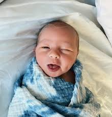Remy Yost Larison, born 12.5. Tall, fair and handsome (like his daddy).  Jeff, Viv and I could not be more in love. 💙💙💙