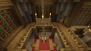Library In The Castle Minecraft By Nosh0r On Deviantart Minecraft Interior Design Minecraft Castle Blueprints Minecraft Decorations