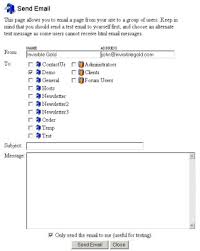 Hi all, i am new to asp2.0 i have to retrieve data depending on email id like search button from database display data in particular textbox controls.in the same page i have to display. Email Newsletters