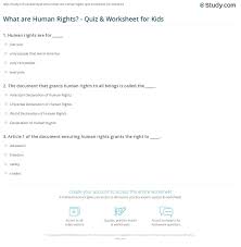 Let's embark on a journey of marriage, shall we? What Are Human Rights Quiz Worksheet For Kids Study Com