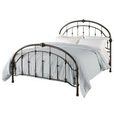 This hodedah complete metal bed offers athis hodedah complete metal bed offers a modern style yet pairs with this metal panel bed by hodedah is available in multiple sizes and finishes to suit your preference. Queen Metal Bed In Antique Bronze Pewter Finish With Headboard And Footboard Q C Home