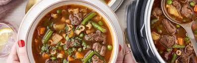 Vegetable beef soup is really a meal in one, but having a simple side or toppings is a great option. Instant Pot Vegetable Beef Soup Swanson
