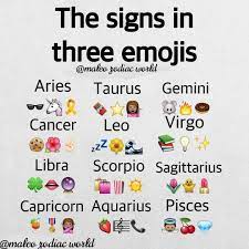 Let's see where these symbols come from it is an imaginary belt of the heavens, extending about 8° on each side of the ecliptic, within which are the apparent paths of the sun, moon, and principal planets. Signs In Three Emojis Asthetic Maleo Zodiac World Facebook