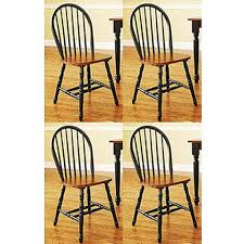 Better Homes And Gardens Autumn Lane Windsor Chairs Set Of 4 Black And Oak Price