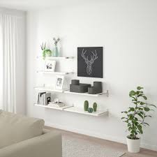 Bergshult Granhult Wall Shelf Combination White Nickel Plated Ikea Canada Ikea Wall Shelves Shelves Shelves In Bedroom