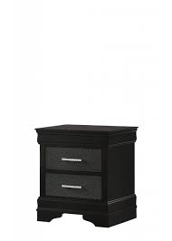 Amalia Black Louis Phlip Nightstand Dresser Chest Nightstand