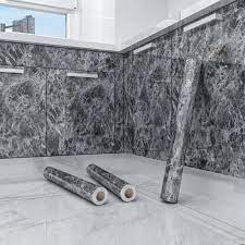 Papel tapiz autoadhesivo de mármol de 40cm de ancho, pegatinas de vinilo para pared, papel de Contacto impermeable para decoración del hogar de película decorativa de cocina - AliExpress