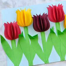 Suitable for grade school children. Gorgeous 3d Paper Tulip Flower Craft I Heart Crafty Things