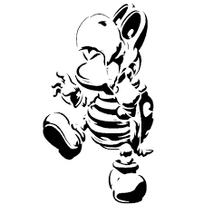 Dry Bones Stencil By Longquang Dry Bones Dry Bones Mario Stencils
