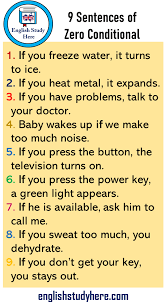 Maybe you would like to learn more about one of these? 9 Sentences Of Zero Conditional Type 0 English Study Here