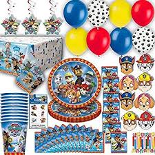 Amazon Com Herofiber Paw Patrol Party For 8 Plates Cups Napkins Balloons Masks Paw Patrol Party Decorations Paw Patrol Party Supplies Paw Patrol Party