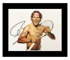 1 tennis player in the world, rafael nadal is the subject of a lot of interviews, but there was one pressing question i just. Rafael Nadal Autographed Photo Display Tennis Icon Autograph Firma Stella