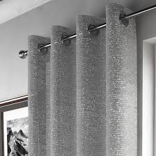 Silver Sparkle Curtain Panel Tony S Textiles Silver Curtains Glitter Curtains Curtains Living Room