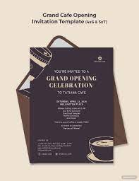 Grand Cafe Opening Invitation Template Illustrator Word Apple Pages Psd Publisher Template Net Grand Opening Invitations Invitation Template Invitations