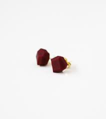 plum geo earrings by AMM Jewelry ...
