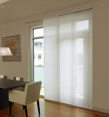 Cover your sliding door leading to the backyard, a balcony, deck or patio with drapery, vertical blinds, panel track blinds, or vertical cellular shades. Sliding Door Covering Ideas Sliding Glass Door Window Sliding Glass Door Window Treatments Glass Door Curtains