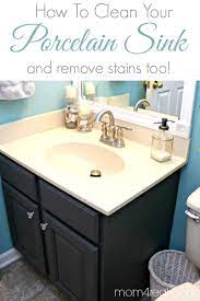 A lot of times, rust stains come from pieces of metal like old furniture or pipes. How To Get A Clean Porcelain Sink And Remove Rust Stains Too Mom 4 Real