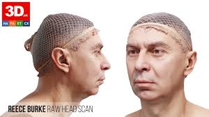 Reece Burke Raw 3D Head Scan by 3d-sk