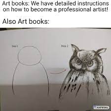 Drawing owl meme