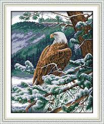 A wide variety of eagle cross stitch options are available to you, such as landscape, flower and animal.you can also choose from textile & fabric. Eagles Cross Stitch Kit Kits How To Craft Supplies Tools