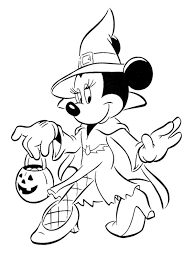The spruce / ashley deleon nicole these free pumpkin coloring pages will be sna. Colouring Page Minni Mouse Halloween Coloringpage Ca