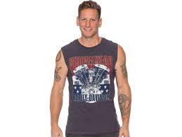 Adidas nwt boys tee top muscle shirt 2 2t 3 3t 4 4t 5 6 7 7x basketball soccer. Muscle Shirt The Patriot Harley Davidson Blaugrau S