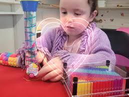 My little helper testing out our new resources