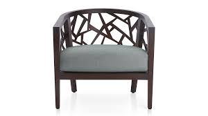 Ankara Truffle Frame Chair With Fabric Cushion Reviews Crate And Barrel Office Guest Chairs Chair Living Room Chairs