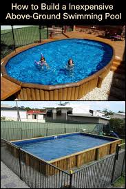 Build An Inexpensive Above Ground Swimming Pool Diy Projects For Everyone Diy Swimming Pool Swimming Pools Swimming Pools Backyard