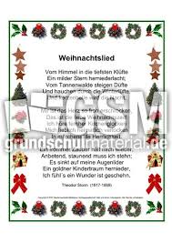 Adventslieder aufgelistet, die in unserem songarchiv enthalten sind. Weihnachtslied Storm Druckvorlagen Gedichte Prasentation Gedichte Weihnachten Feste Feiertage Hus Klasse 3 Grundschulmaterial De