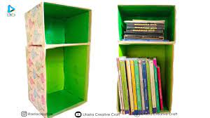 Cara Membuat Rak Buku Dari Kardus Bekas Barang Bekas Home Decor Boo Rak Buku Rak Buku