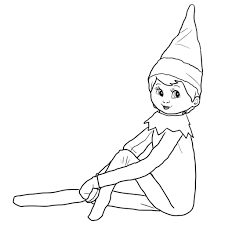 Elf On Shelf Coloring Pages Elf On The Shelf Coloring Pages To Print Get Coloring Pages