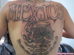 The aztec sun tattoo represents the heavens, as they worshiped this powerful god. Mexico Eagle Tattoo On Back