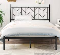 We did not find results for: Buy Sha Cerlin Full Size Bed Frame With Vintage Headboard Metal Platform Bed With Round Posts 12 Under Bed Storage Noise Free No Box Spring Needed Black Online In Indonesia B091mk73lk