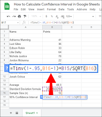 How To Calculate Confidence Interval In Google Sheets