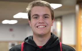 Central shot putter Auggie Lain caught up quickly after falling for sport