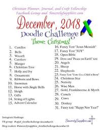 December Doodle Challenge 2018 Doodles Christian Planner Art Journaling Supplies You have been challenged to create a piece to the extra challenge send me a <3 with ur thingie and ill time myself and keep my doodle time under 2. december doodle challenge 2018