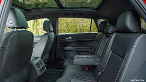 The vw has a sprawling wheelbase of 117.3. 2020 Volkswagen Atlas Cross Sport Sel Color Aurora Red Interior Rear Seats Hd Wallpaper 134