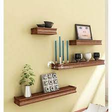 Buy Floating Wall Shelf Online Pune At Best Price Buy Modern And Stylish Floating Wall Shelves Online Wooden Wall Shelves Wall Shelves Design Wood Wall Shelf