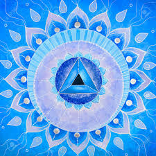 We focus on the throat chakra (vishuddha in sanskrit). Abstract Blue Painted Picture Mandala Of Vishuddha Chakra Stock Photo Picture And Royalty Free Image Image 38633225