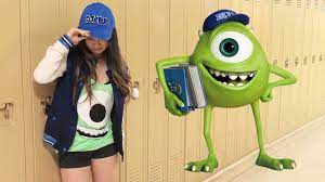 Halloween Diy Mike Wazowski Monsters University Costume No Sew Monsters University Costumes Mike Wazowski Halloween Costume Mike And Sully Costume