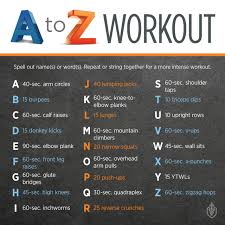 Neither numbers arent in the alphabet. Guard Your Health A To Z Workout