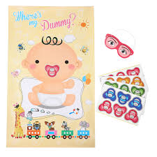 Pin The Pacifier On The Baby Game Pin The Dummy On The Baby Game For Baby Shower Party Kids Birthday Party Supplies Buy Pin The Pacifier On The Baby Game Baby Shower