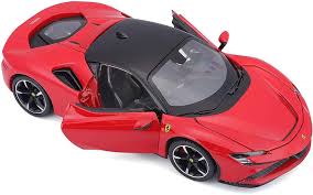 That is right, every single one. Amazon Com Ferrari Sf90 Stradale Red With Black Top 1 24 Diecast Model Car By Bburago 26028 Toys Games