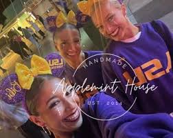 Minnie ears, custom ears, Mickey ears, Minnie ears, Mouse ear with logo,  Dance team ears, school ears, Nationals 2024 ears, Cheerleader ears