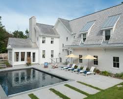 Architect george bevan of bevan associates knew he wanted to design a home that. Modern Farmhouse Pool Farmhouse Pool New York By Bluewater Home Builders Houzz