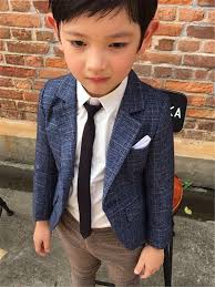 Veste Blazer À Carreaux Pour Garçons De 3 À 8 Ans, Tenue Décontractée Pour  Enfants