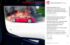 Tak boleh buat apa dah. Myartis Com Myartis My Artis Ferrari Rm1 8 Juta Hangus Terbakar Aliff Syukri Pasrah