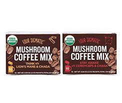 Foursigmatic Mushroom Coffee Variety Pack Cordyceps With Chaga And Lions Mane With Chaga Nootropic Bundle 10 Packs Of Each Mushroom Coffee Coffee Mix Cordyceps