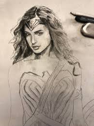 I have made this tutorial as simple as can be by breaking it down into more than 20 steps. Drawing Wonder Woman Gal Gadot Realistic Drawing Process Steemit